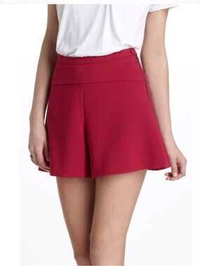 LEIFNOTES for Anthropologie AZELIA SHORTS in hot pink SIZE 2 flared SUMMER